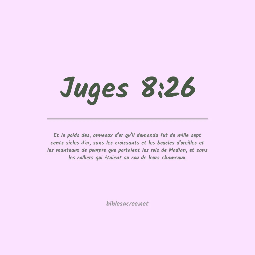 Juges - 8:26