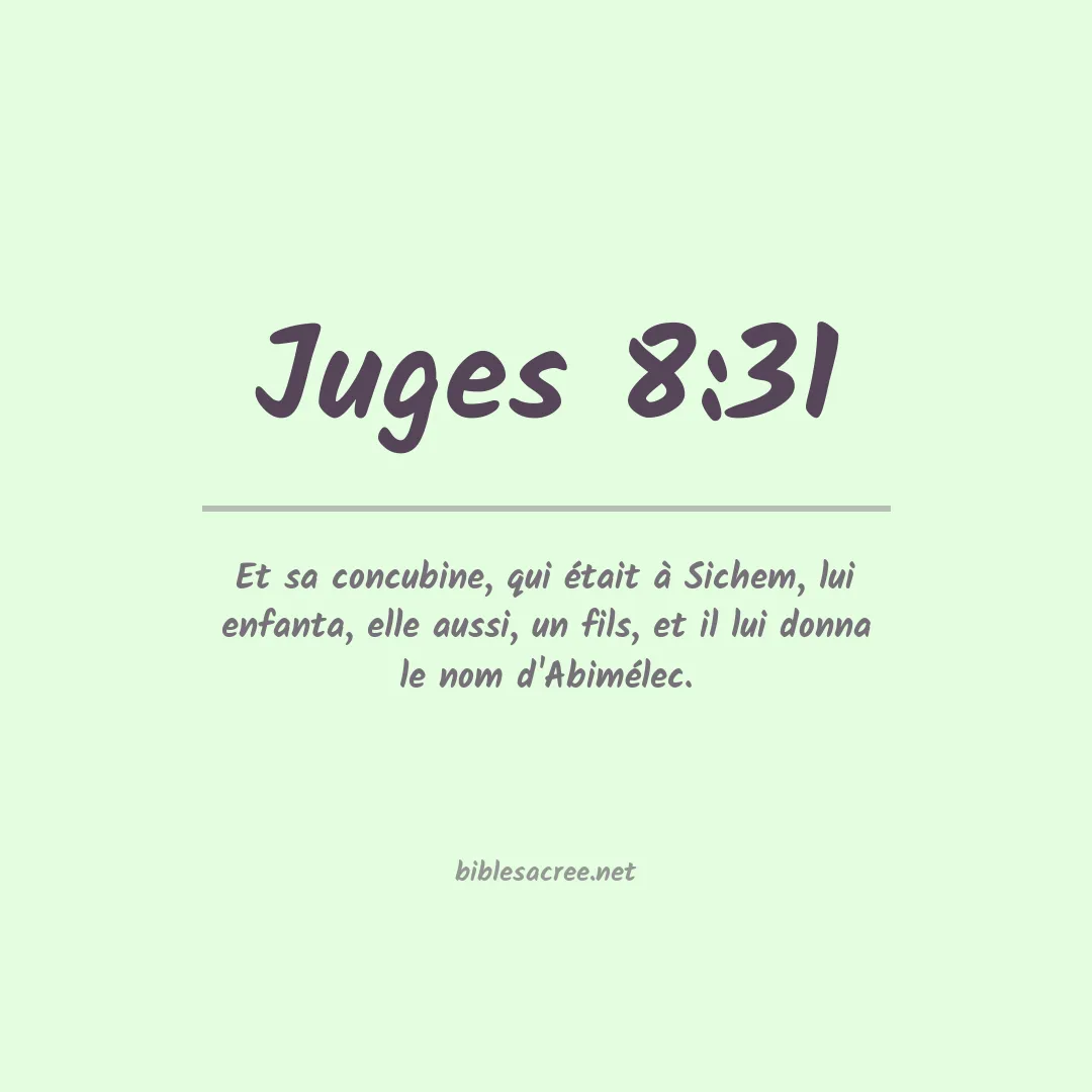 Juges - 8:31