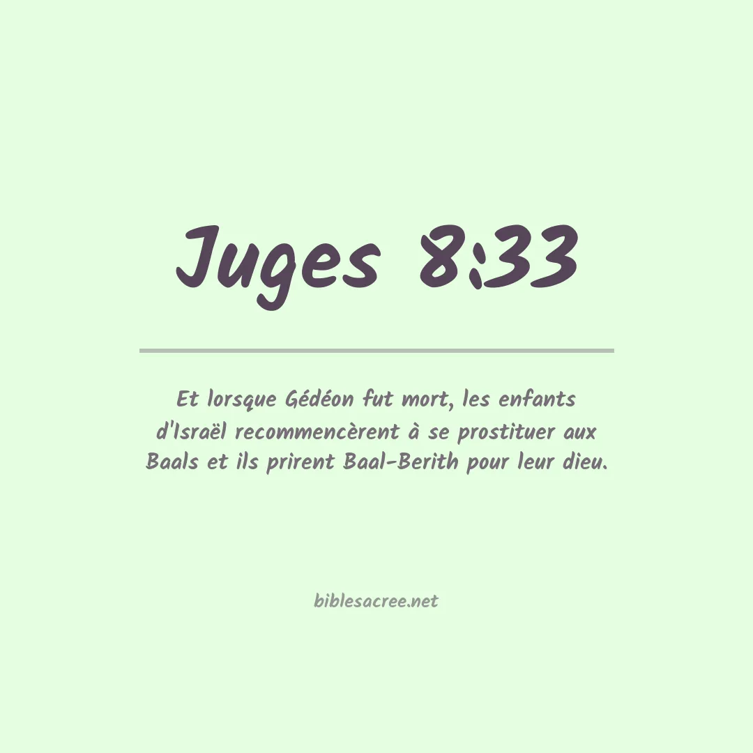 Juges - 8:33