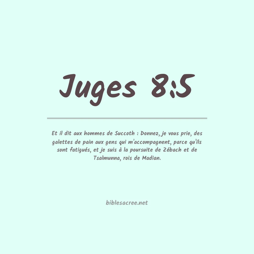 Juges - 8:5