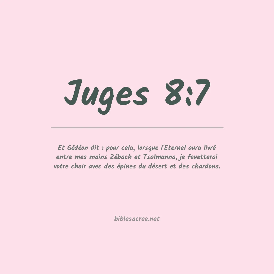 Juges - 8:7