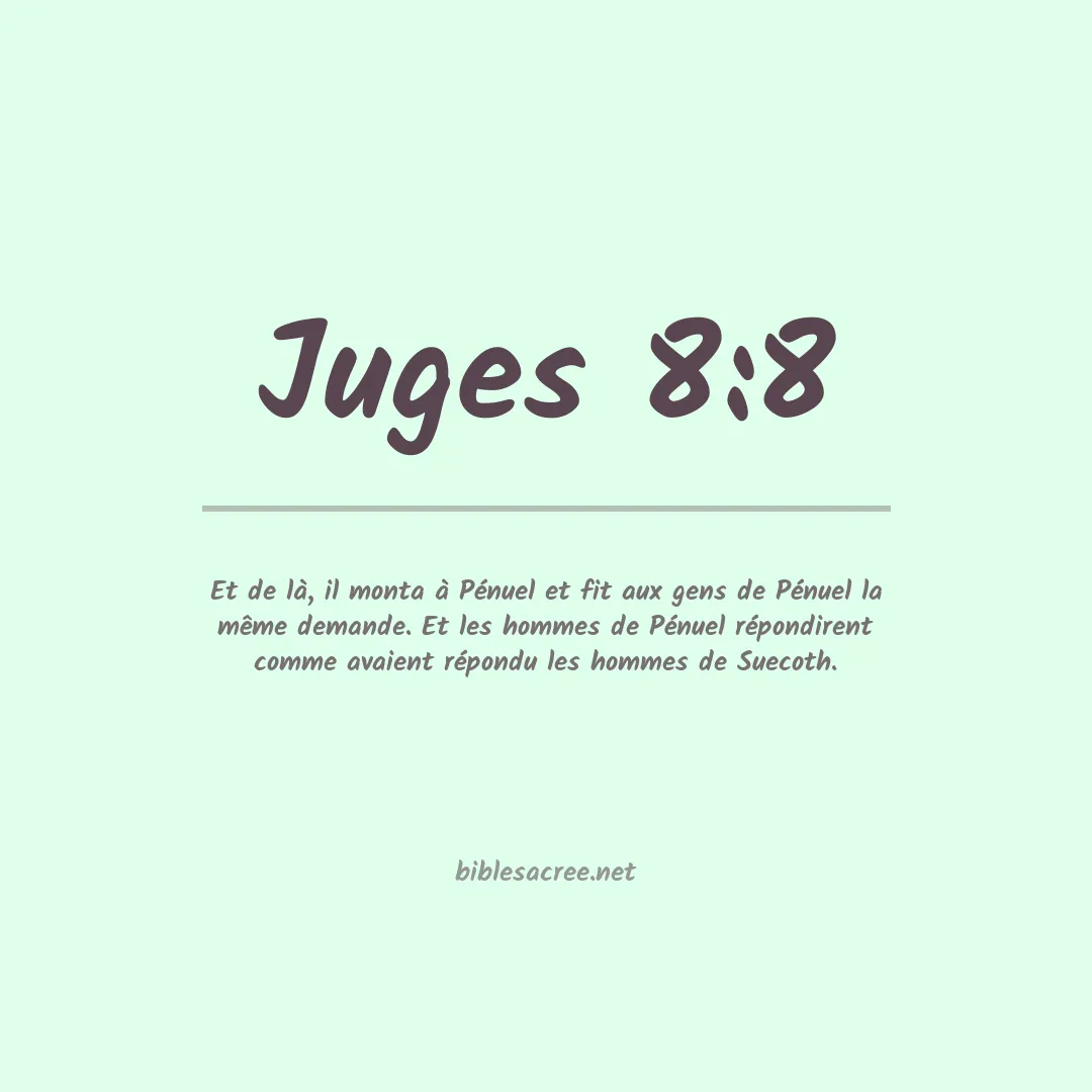 Juges - 8:8