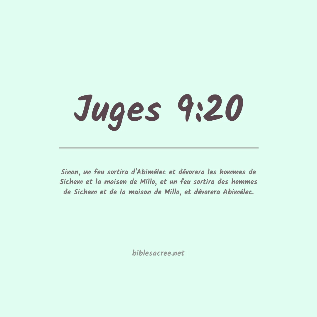 Juges - 9:20