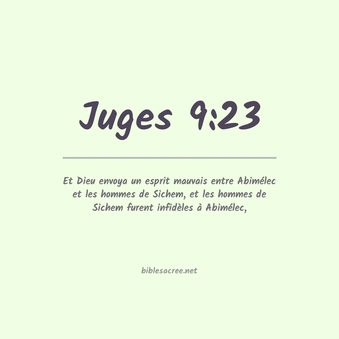 Juges - 9:23