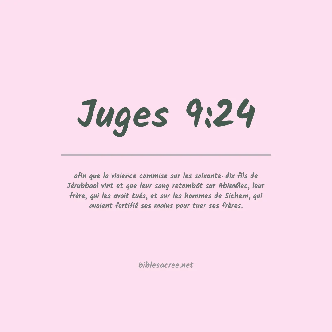Juges - 9:24