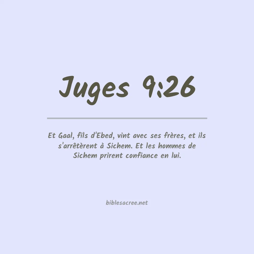Juges - 9:26