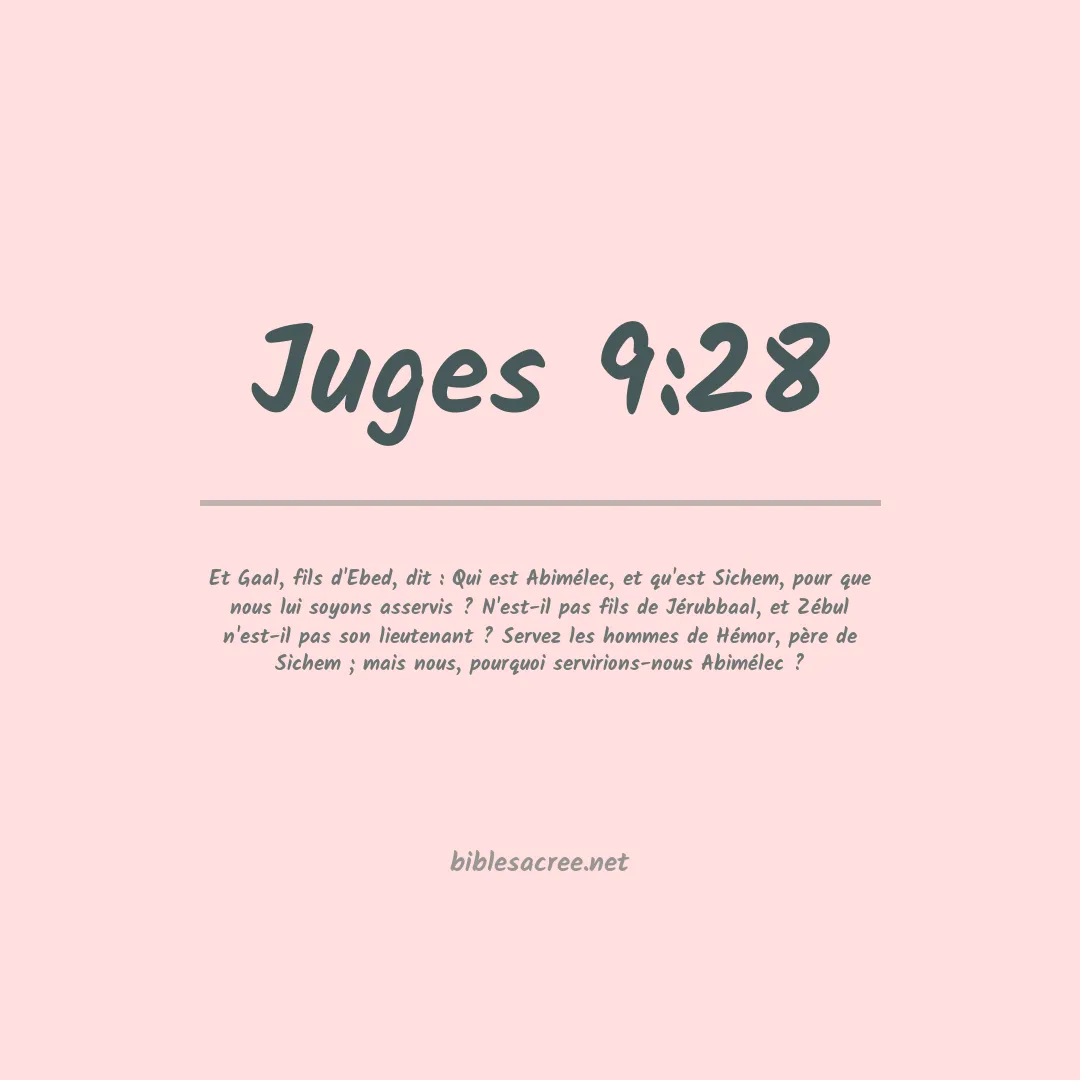 Juges - 9:28