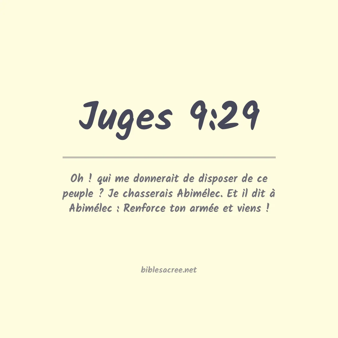 Juges - 9:29