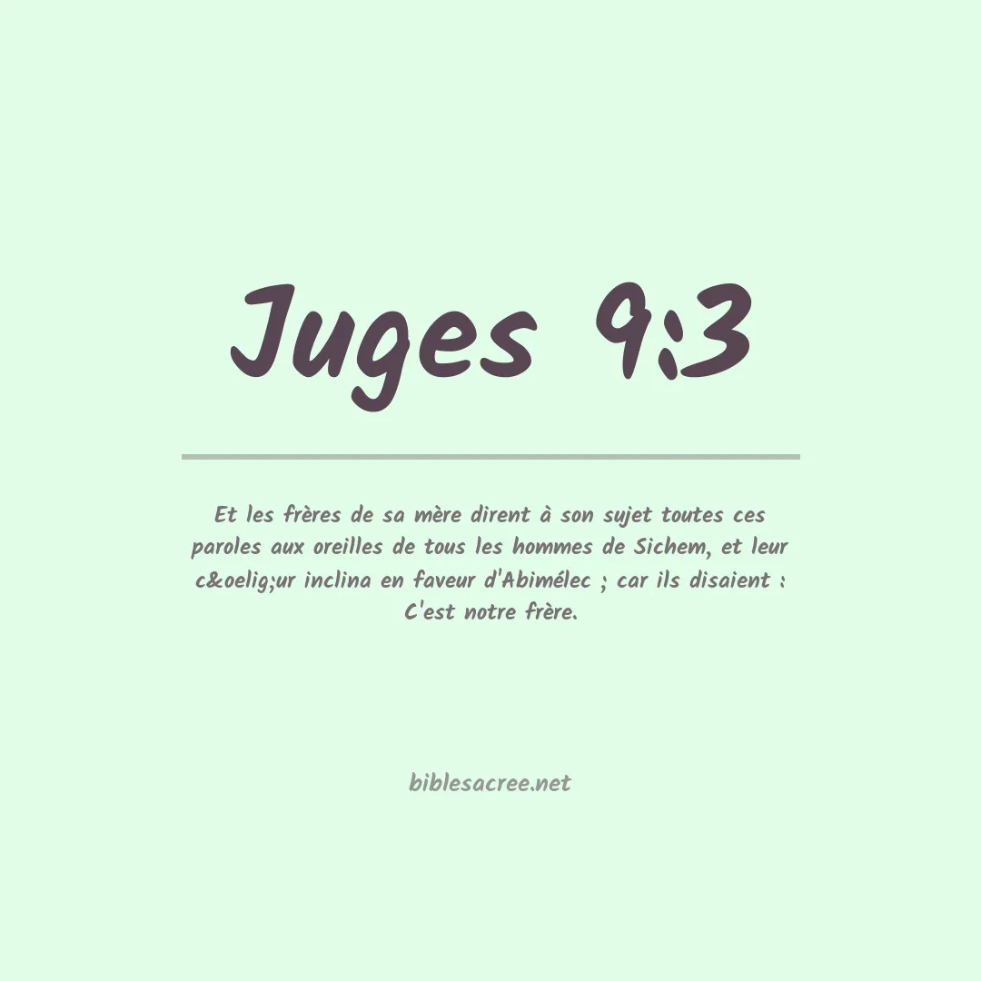 Juges - 9:3