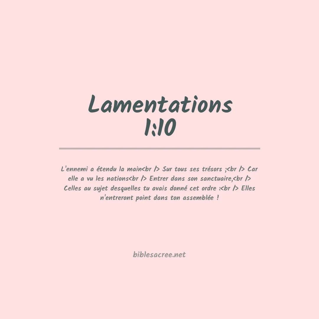 Lamentations - 1:10