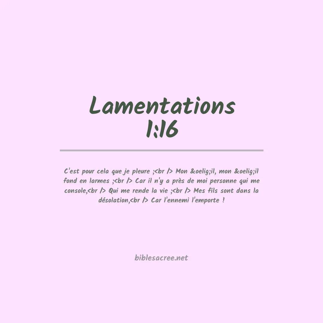 Lamentations - 1:16