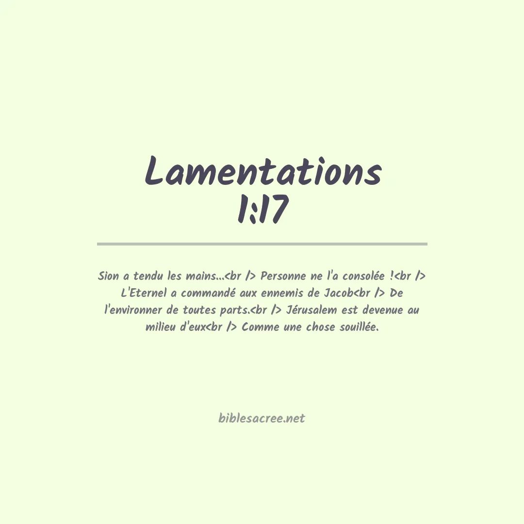 Lamentations - 1:17