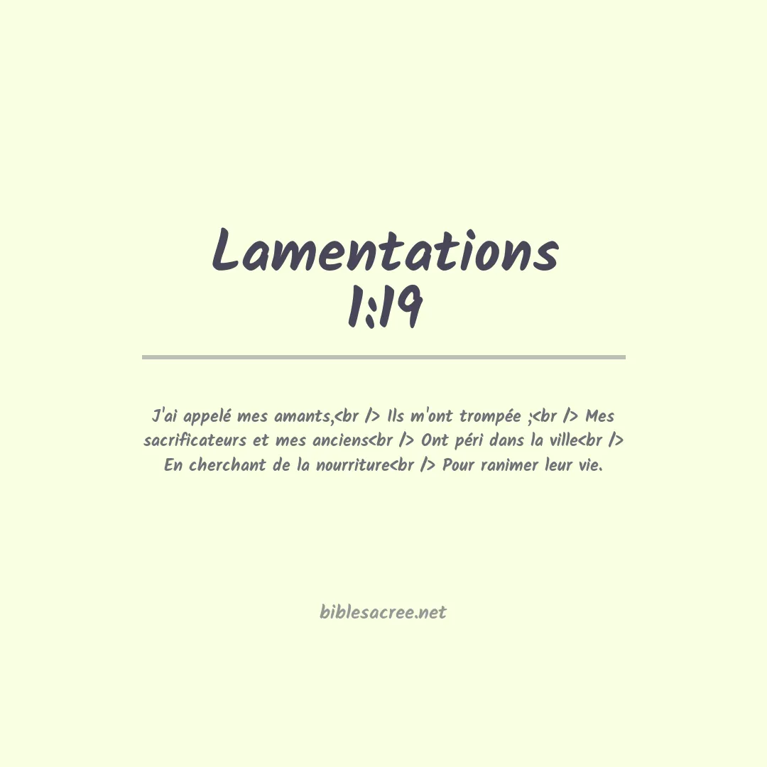 Lamentations - 1:19