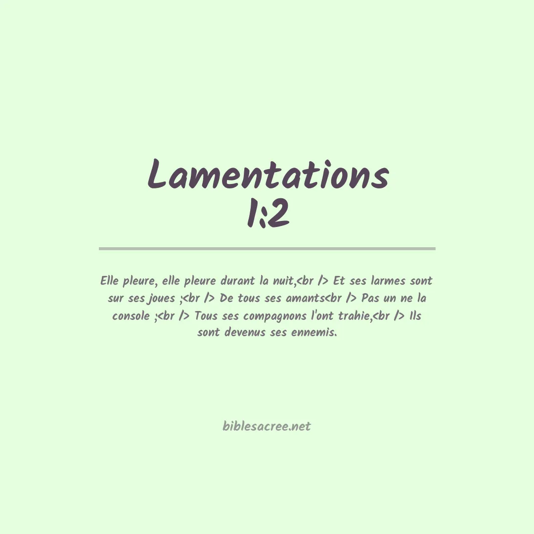 Lamentations - 1:2