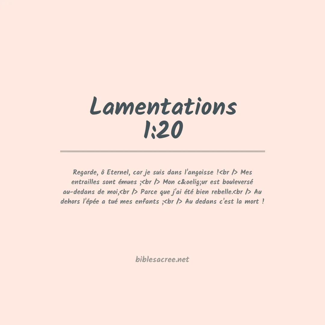 Lamentations - 1:20