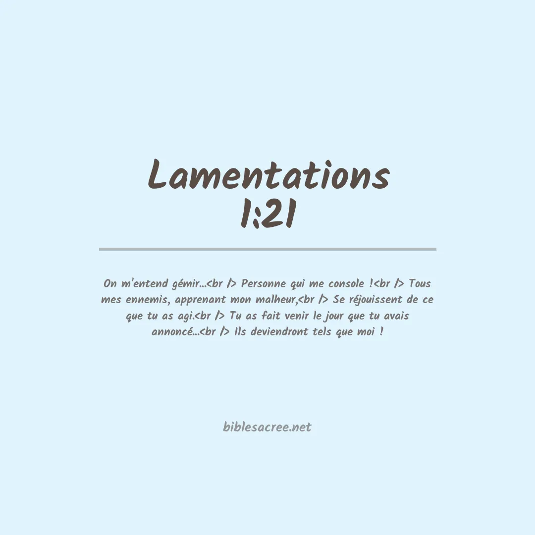 Lamentations - 1:21