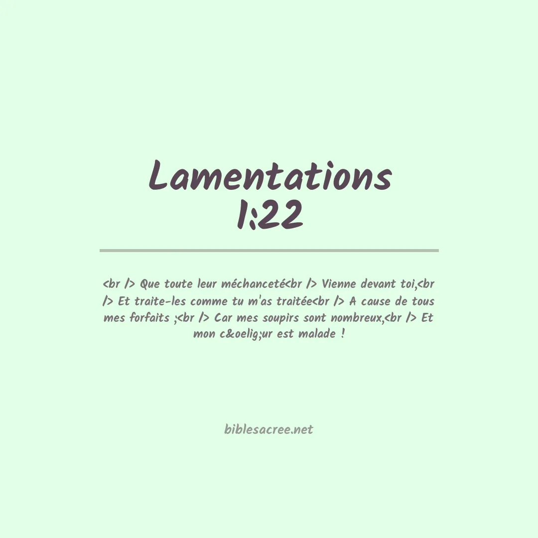 Lamentations - 1:22