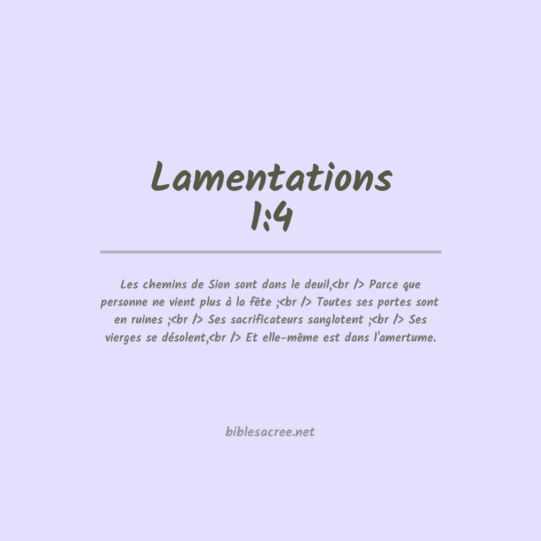 Lamentations - 1:4