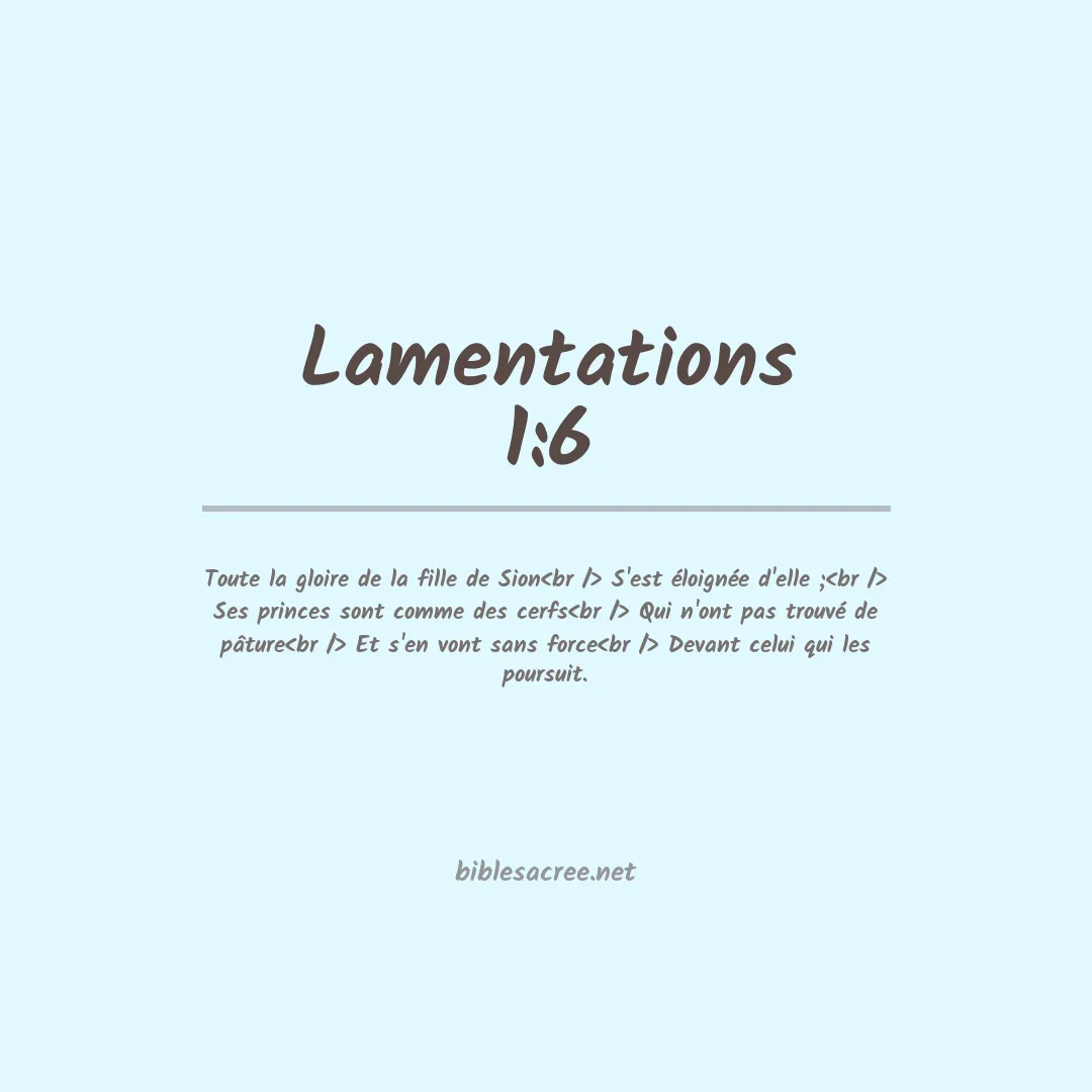 Lamentations - 1:6