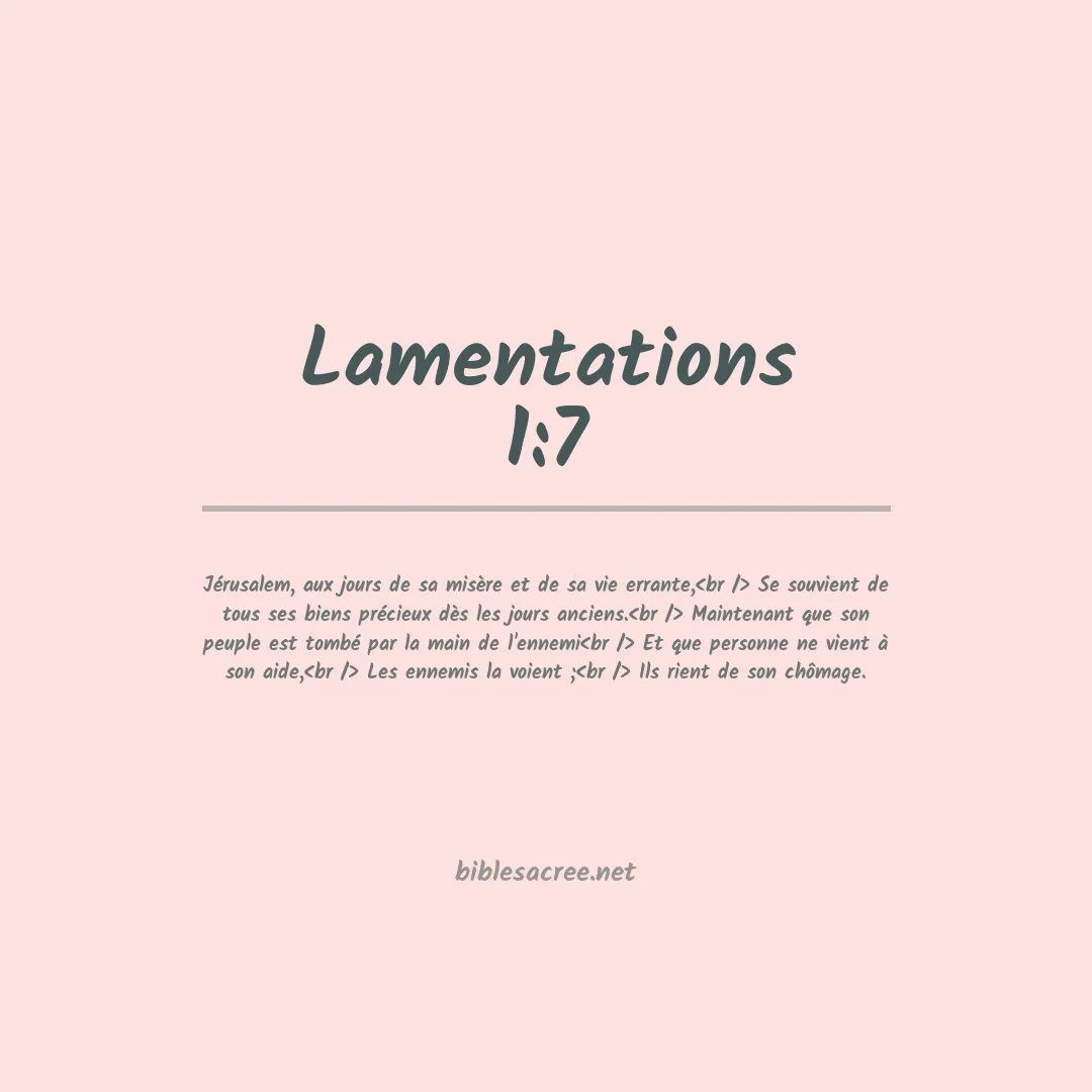 Lamentations - 1:7