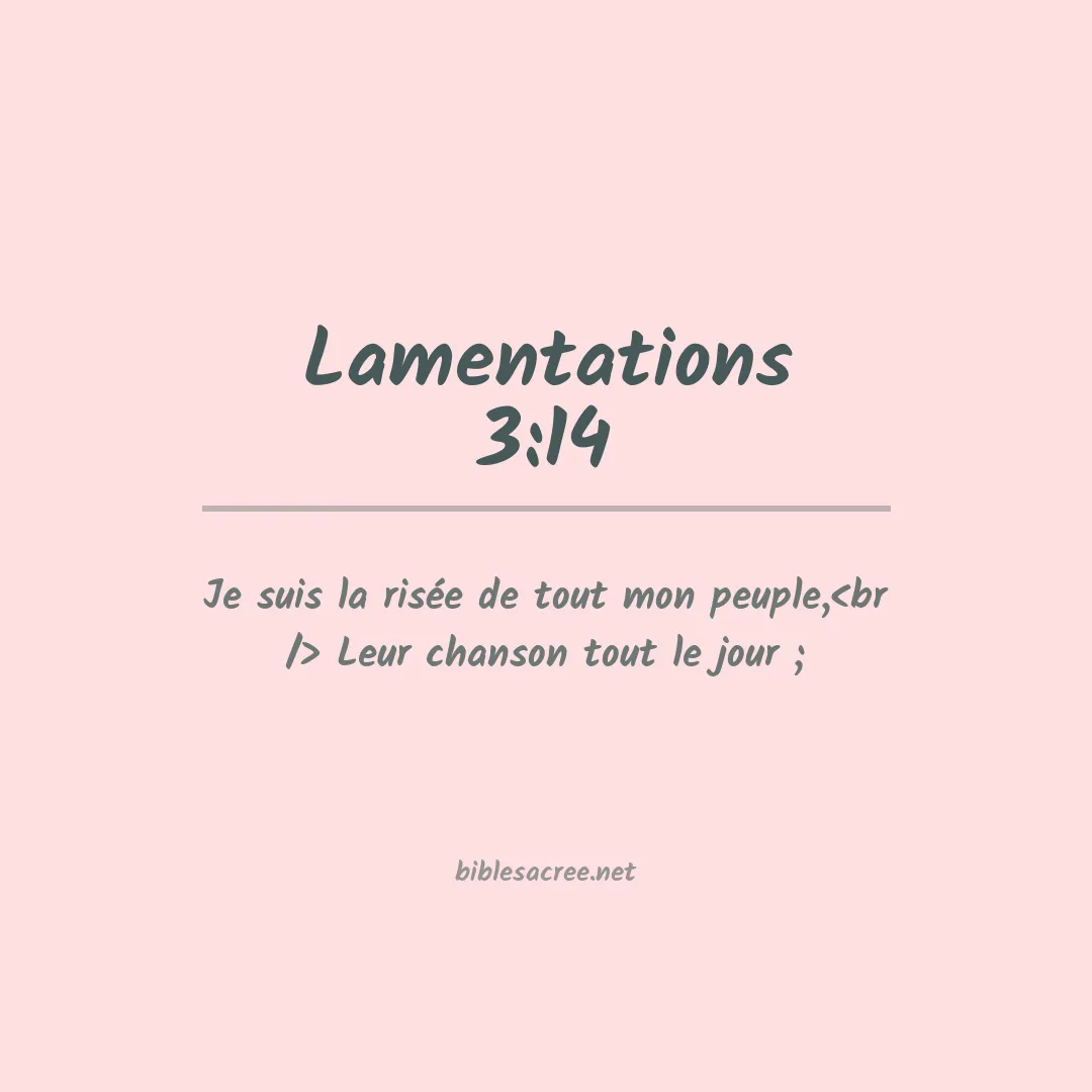 Lamentations - 3:14
