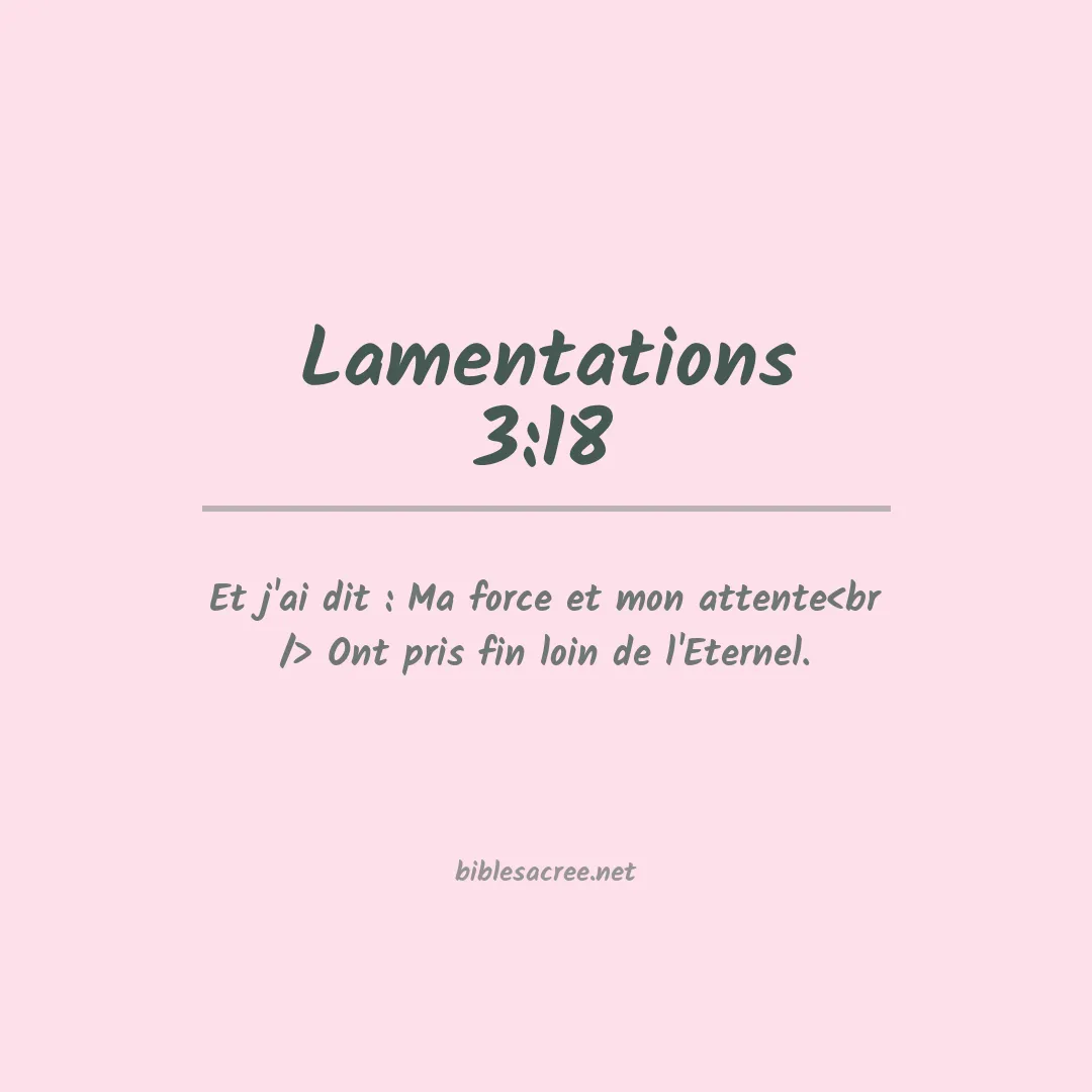 Lamentations - 3:18