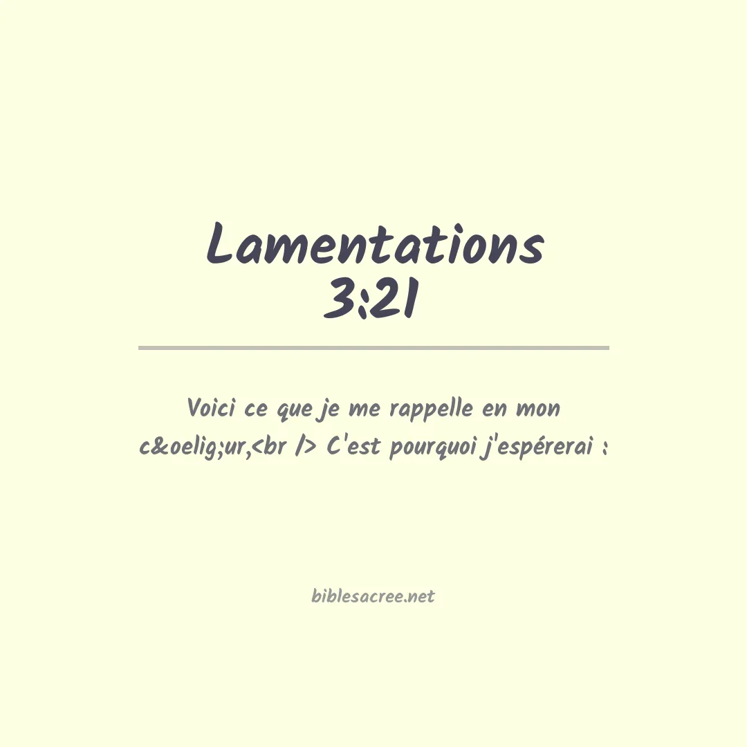 Lamentations - 3:21
