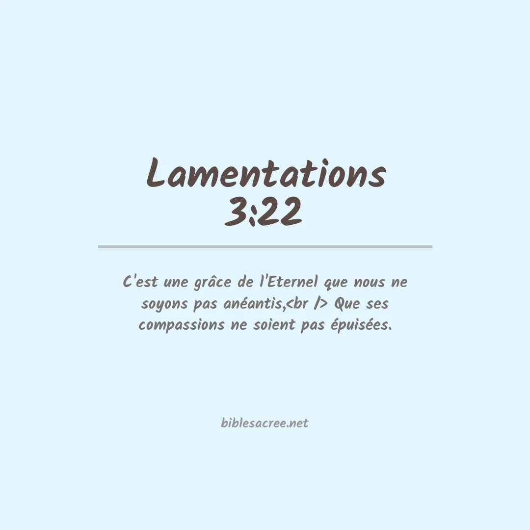 Lamentations - 3:22
