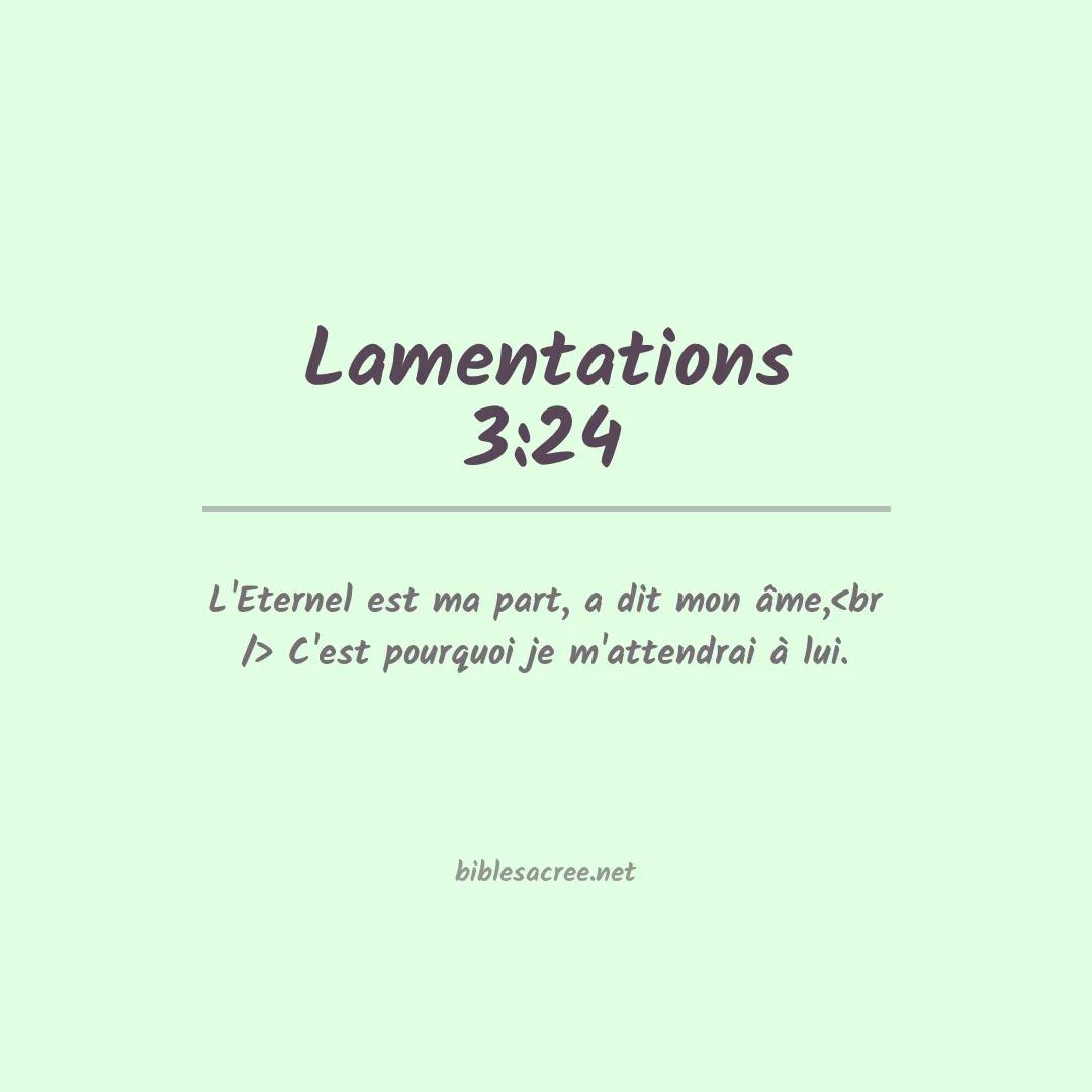 Lamentations - 3:24