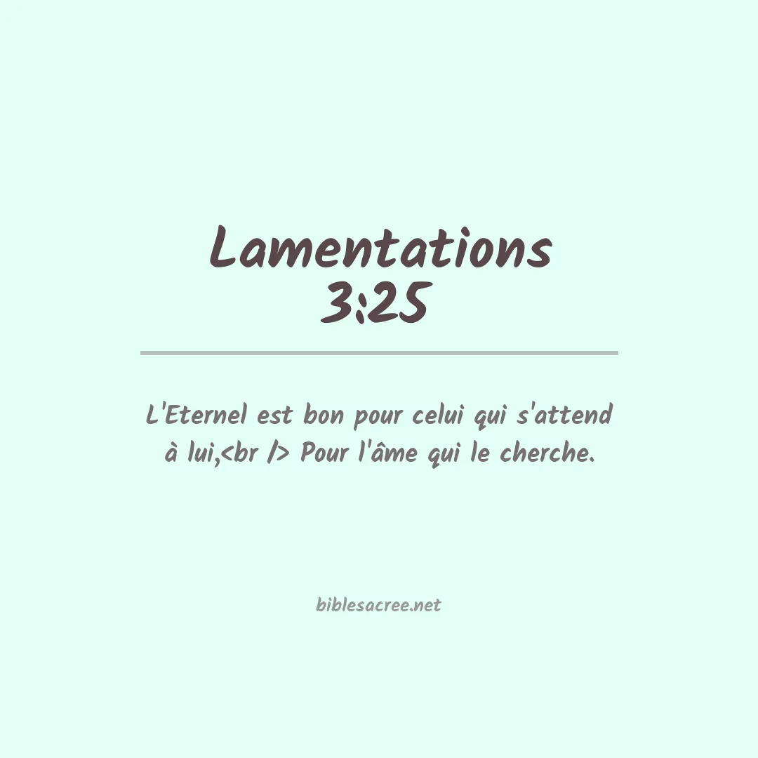 Lamentations - 3:25