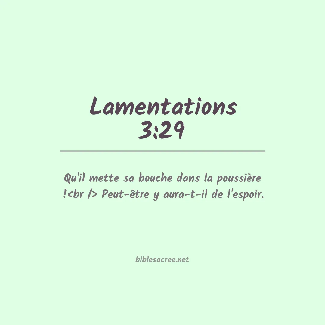 Lamentations - 3:29