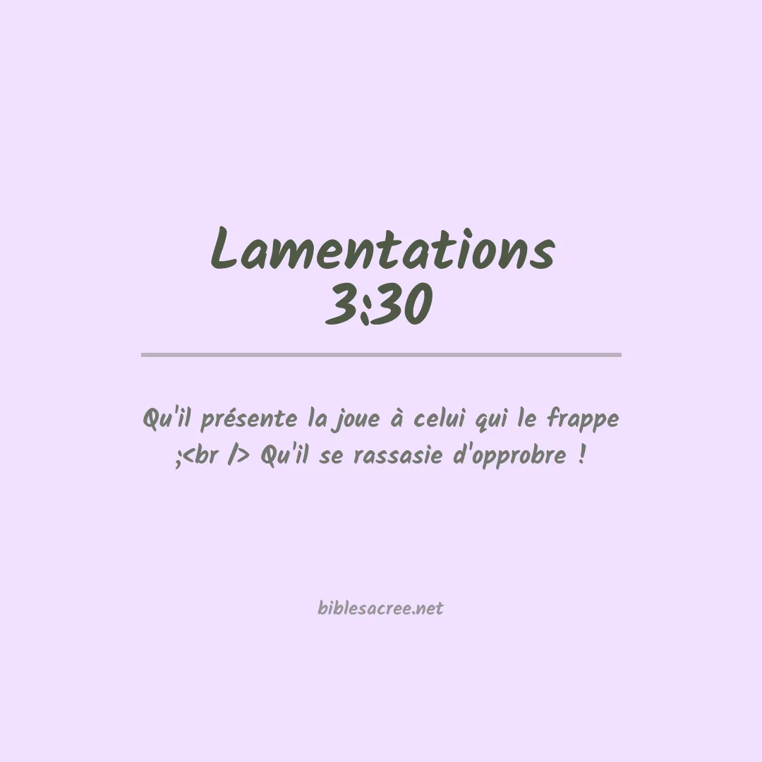 Lamentations - 3:30