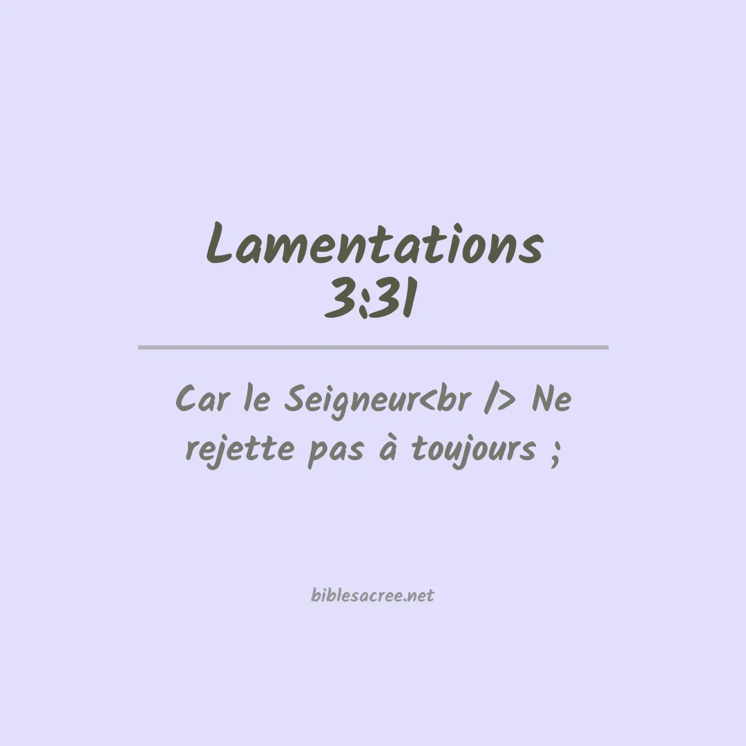 Lamentations - 3:31