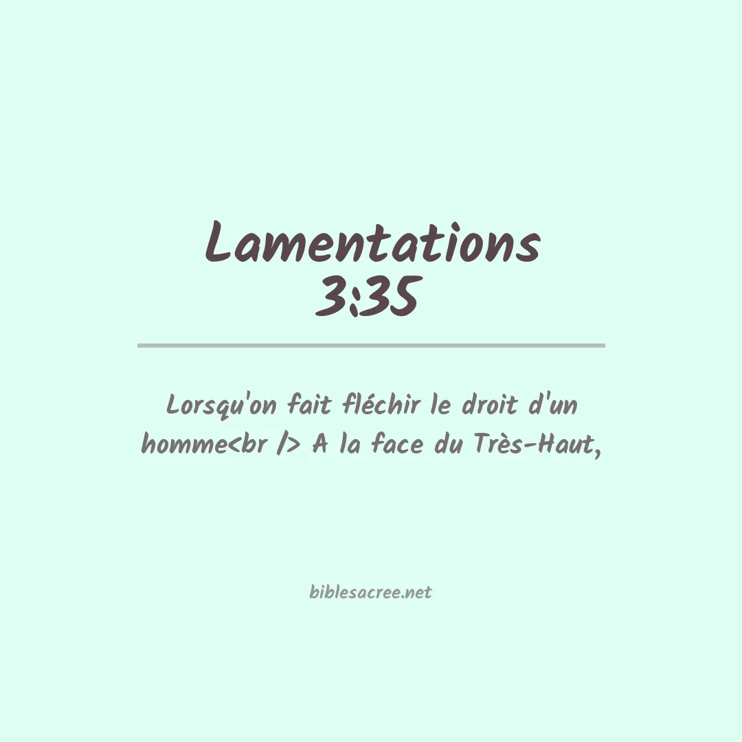 Lamentations - 3:35