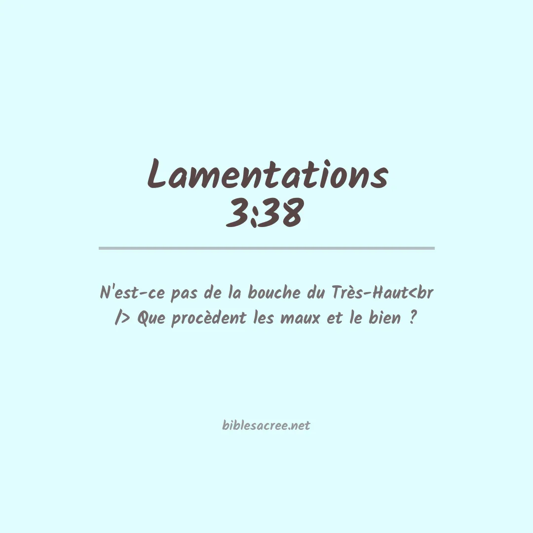 Lamentations - 3:38