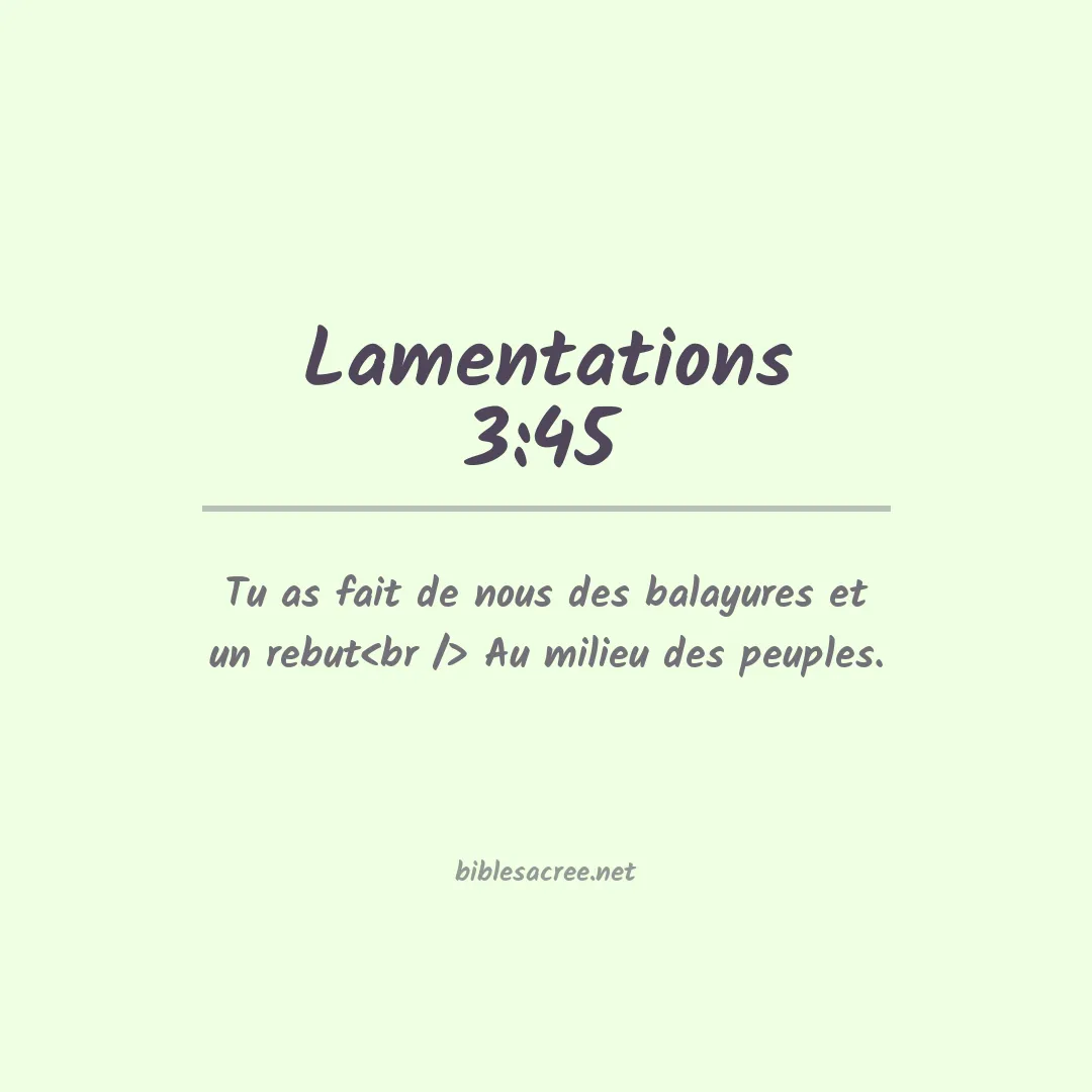 Lamentations - 3:45