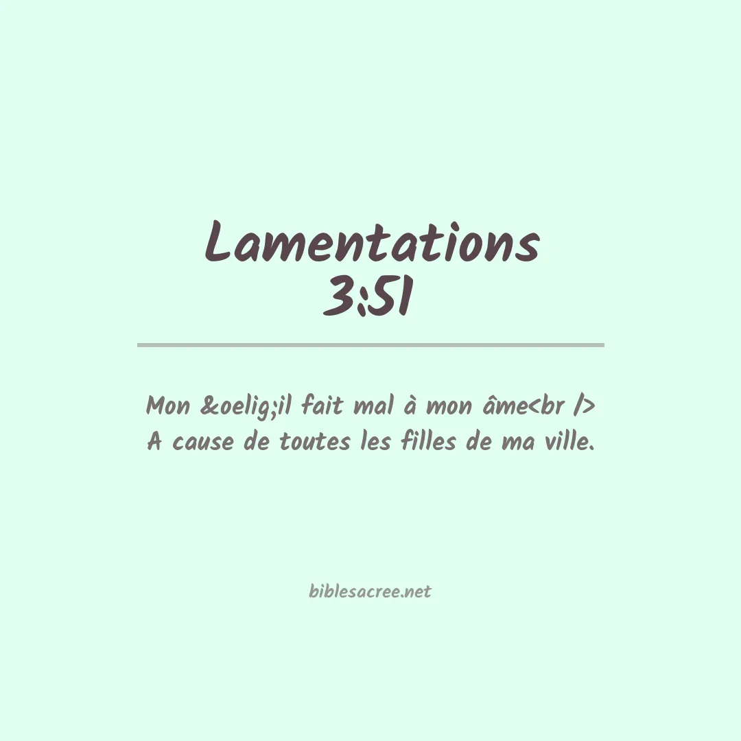 Lamentations - 3:51