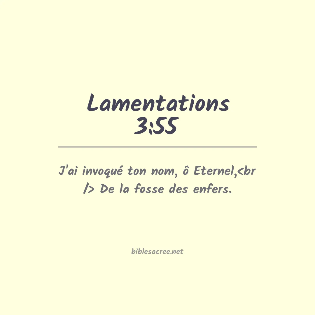 Lamentations - 3:55
