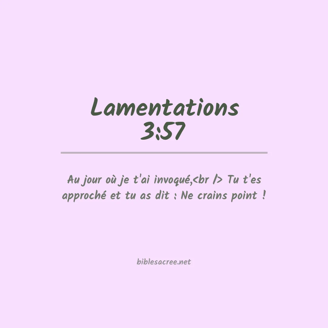 Lamentations - 3:57