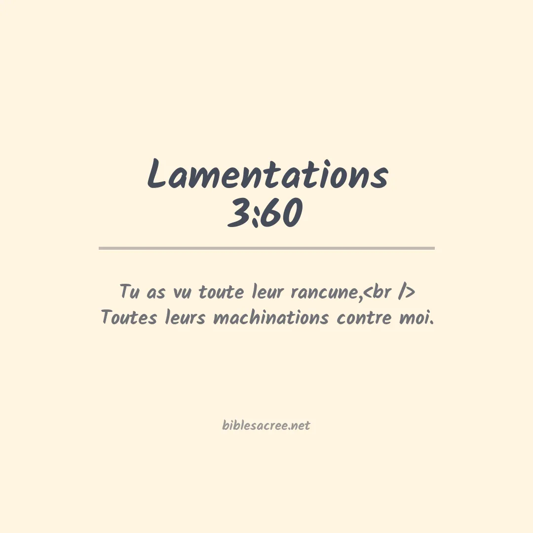 Lamentations - 3:60