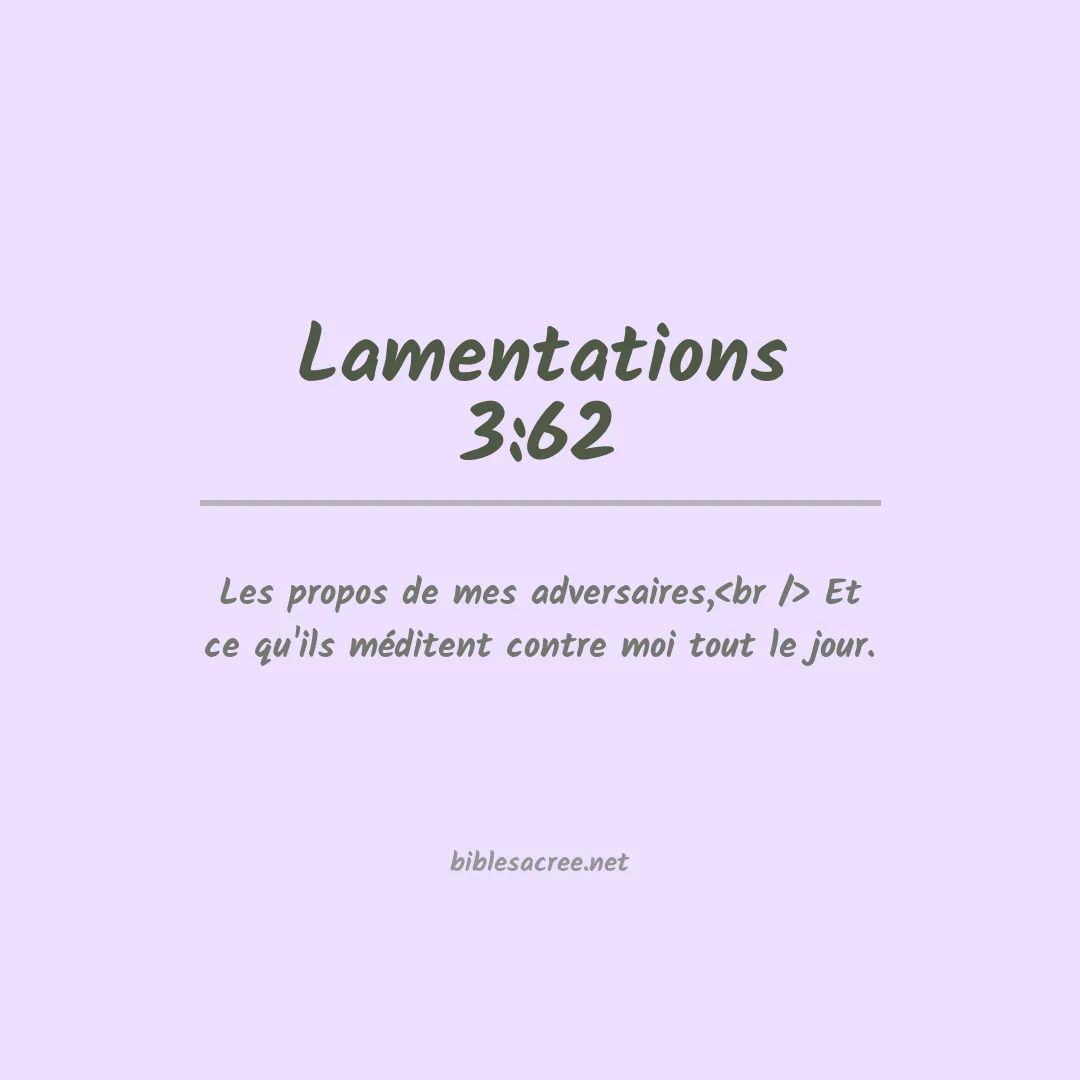 Lamentations - 3:62