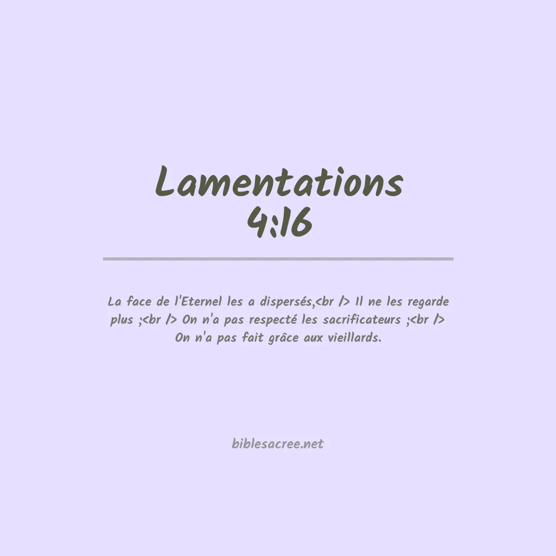Lamentations - 4:16