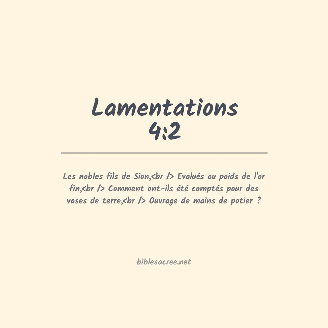 Lamentations - 4:2