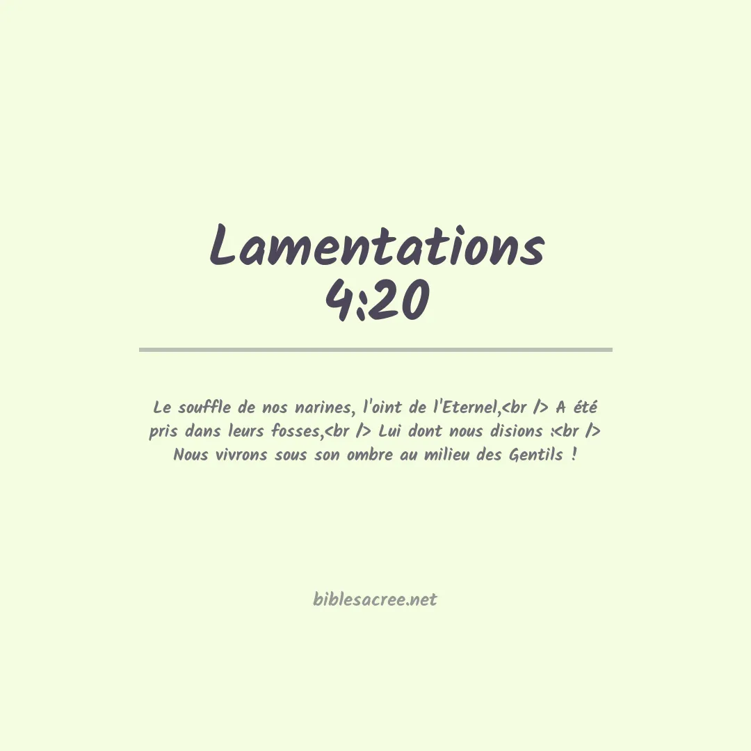Lamentations - 4:20