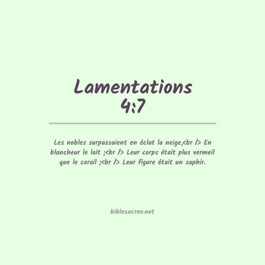 Lamentations - 4:7