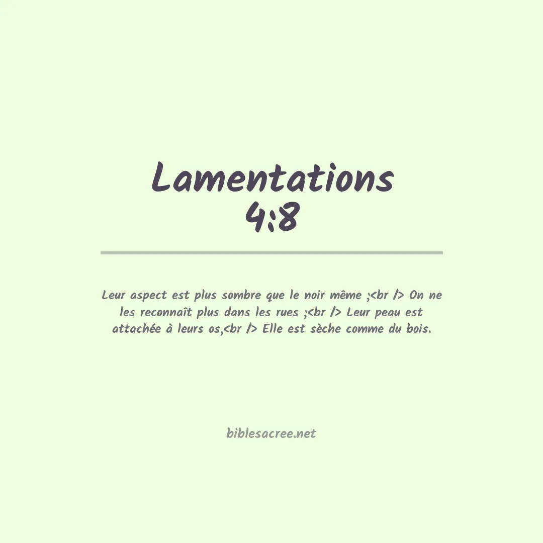 Lamentations - 4:8