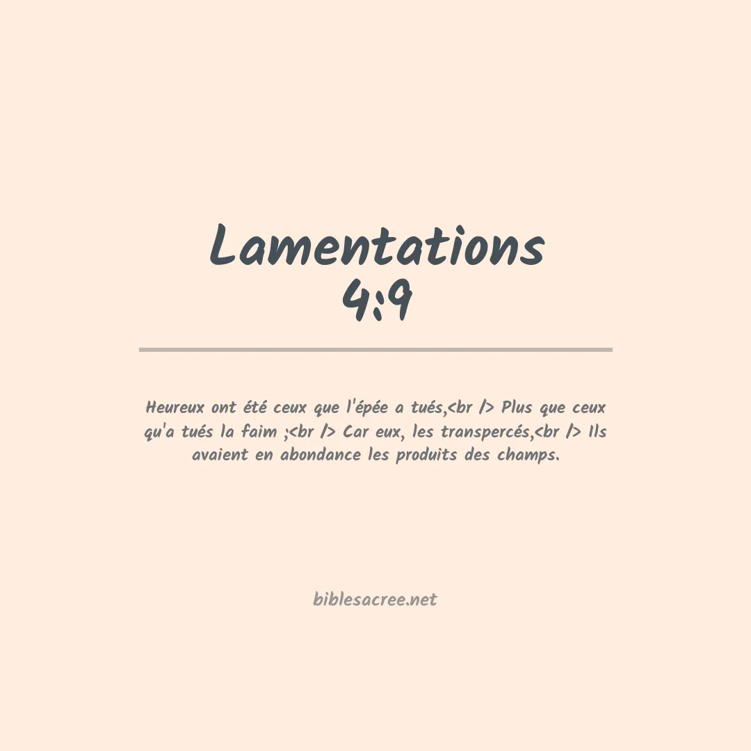 Lamentations - 4:9