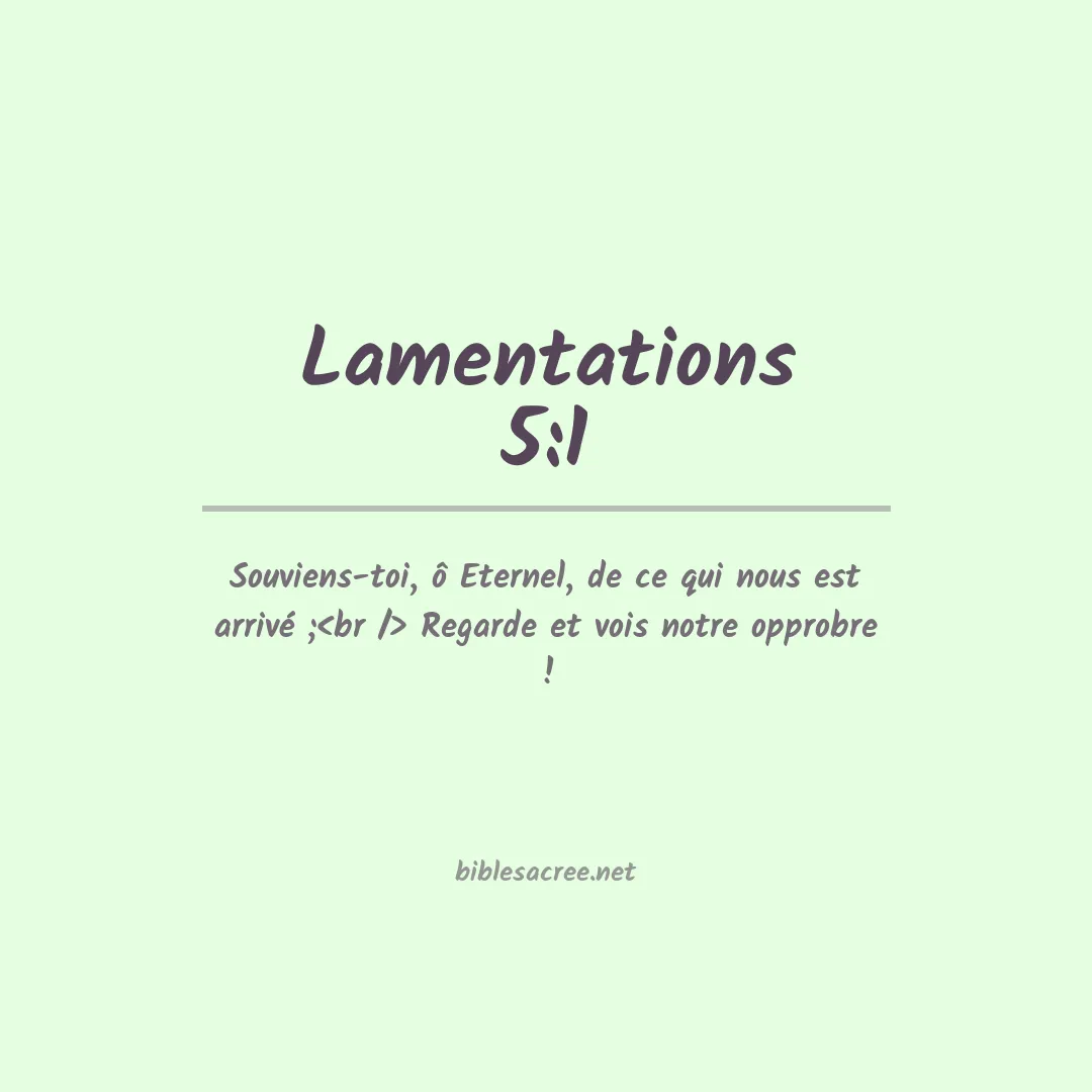 Lamentations - 5:1