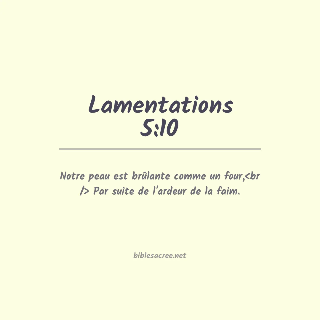 Lamentations - 5:10