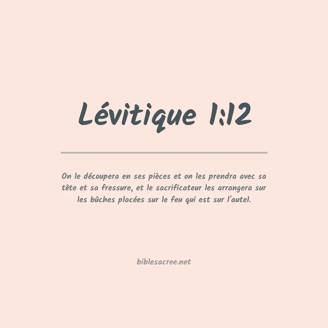 Lévitique - 1:12